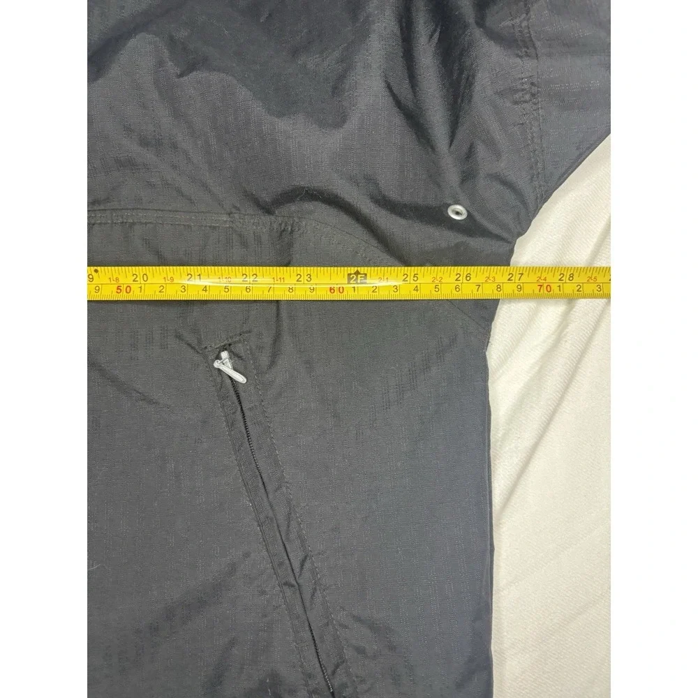 VINTAGE Nike Rain Jacket Boys 12-14 Large Blue Spellout Center Swoosh Pullover